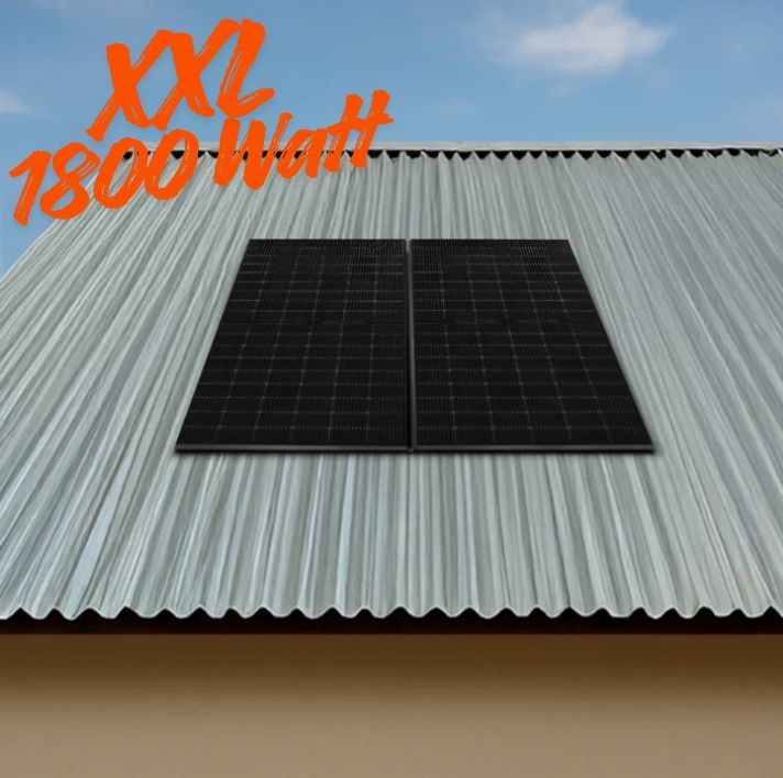 Stecker-Solaranlage Blechdach 1800 Watt