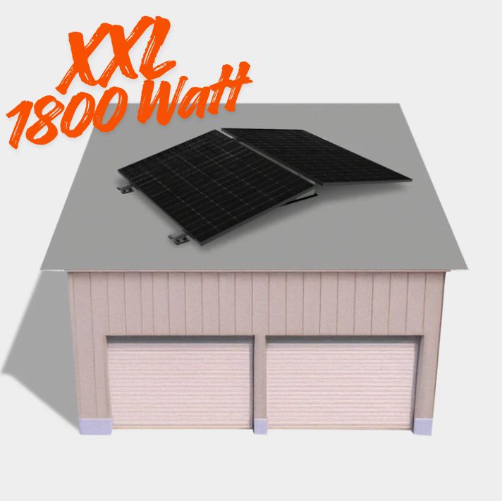 Stecker-Solaranlage Flachdach 1800 Watt